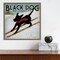 Black Dog Ski Co (square) by Ryan Fowler Canvas Wall Art Print Framed